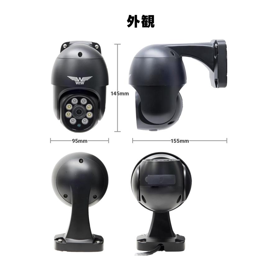 WTW 塚本無線 防犯カメラ PoE 防犯灯カメラ 夜間カラー 500万画素 ゴマ