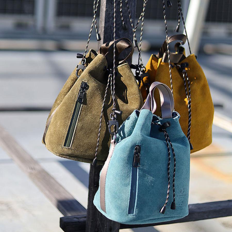 AS2OV（アッソブ） ショルダーバッグ WATER PROOF SUEDE DRAWSTRING