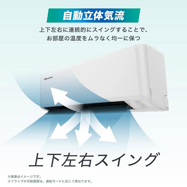 ハイセンス（HISENSE） HA-S22G(W) エアコン パワフル冷暖房 6畳用
