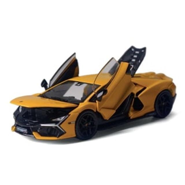 HUNG HING TOYS 1/64 ランボルギーニ レヴエルト イエロー 完成品ダイ