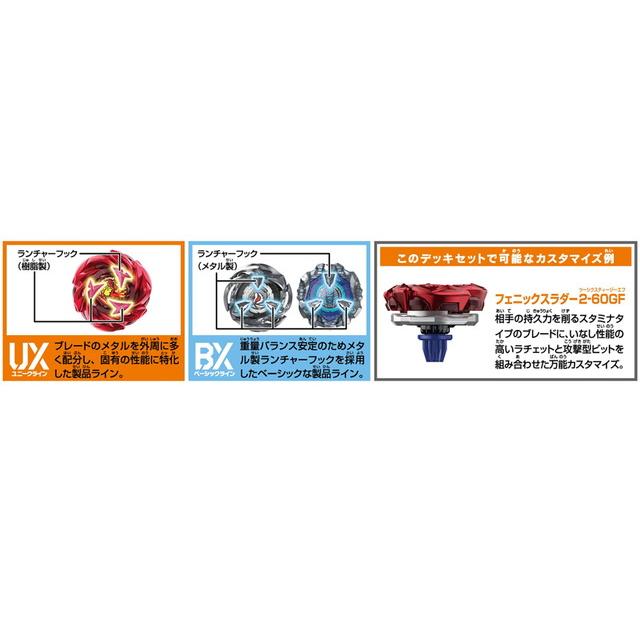BEYBLADE X ベイブレードX UX-07 フェニックスラダーデッキセット