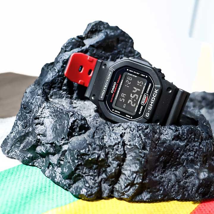 G-SHOCK CASIO カシオ ジーショック BASIC DW-5600HR-1 四角 海外