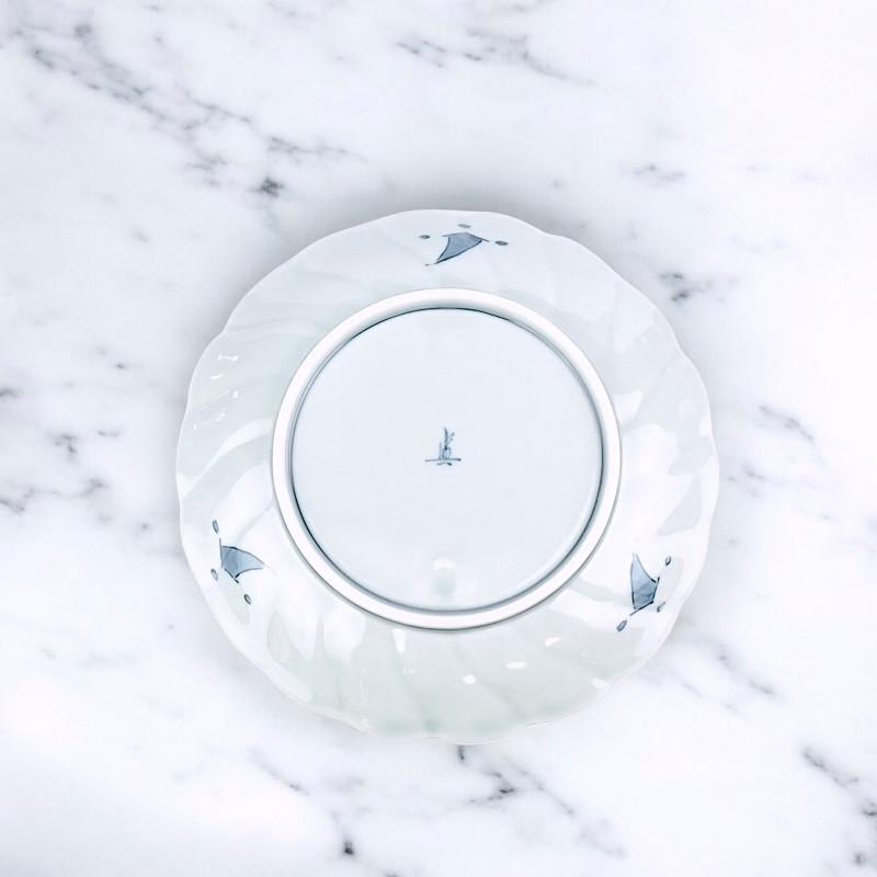 古伊万里捻菊 5寸皿 手描き 小皿 中皿 16cm おしゃれ 取り皿 和風 日本