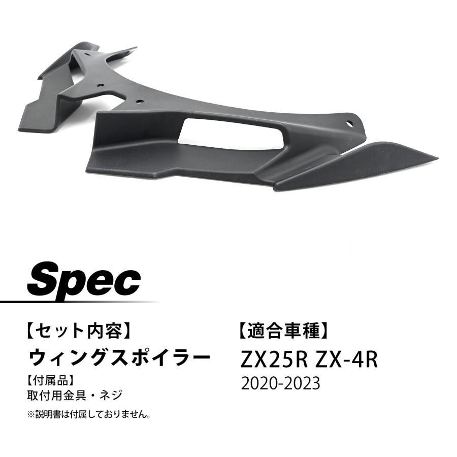 ZX25R ZX-4R フロントフェアリング ウィング スポイラー フロント