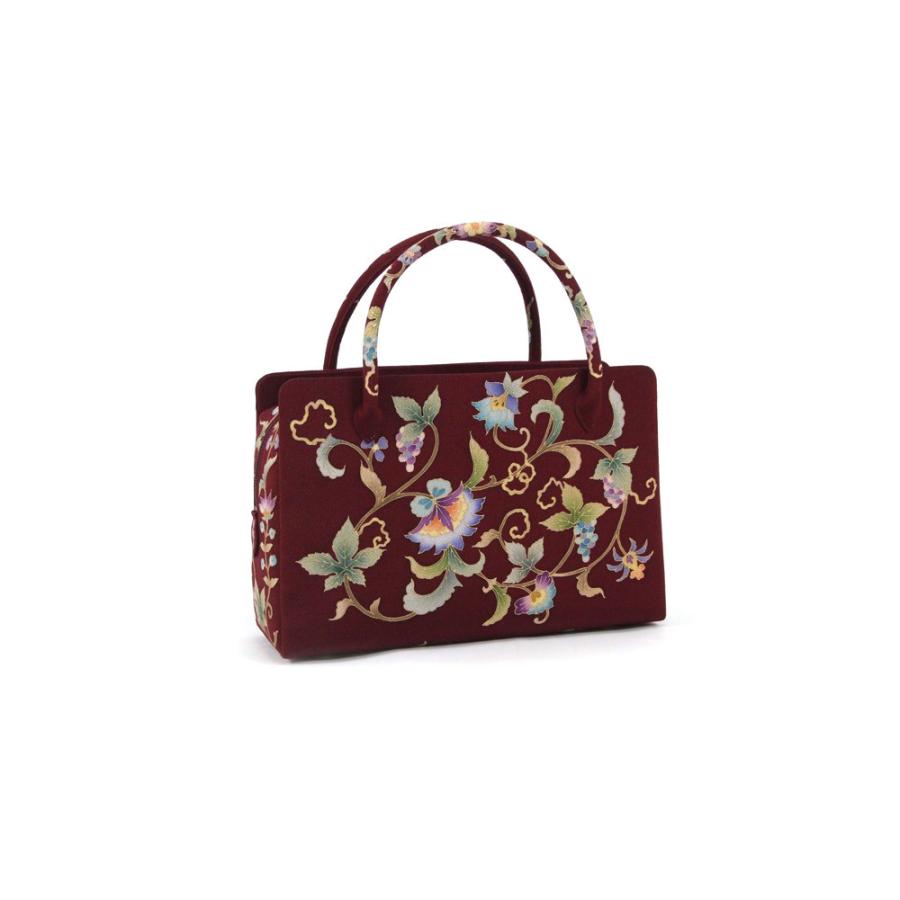 岡重謹製 利休バッグ お茶席バッグ 正絹友禅バッグ 女性用 お茶席