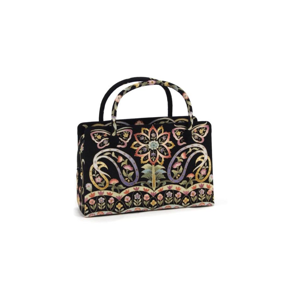 岡重謹製 利休バッグ お茶席バッグ 正絹友禅バッグ 女性用 お茶席