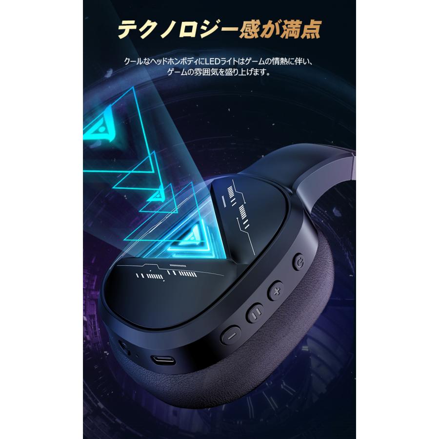 ブルートゥース＋2.4GHzワイヤレス】 ワイヤレスヘッドホン マイク付き