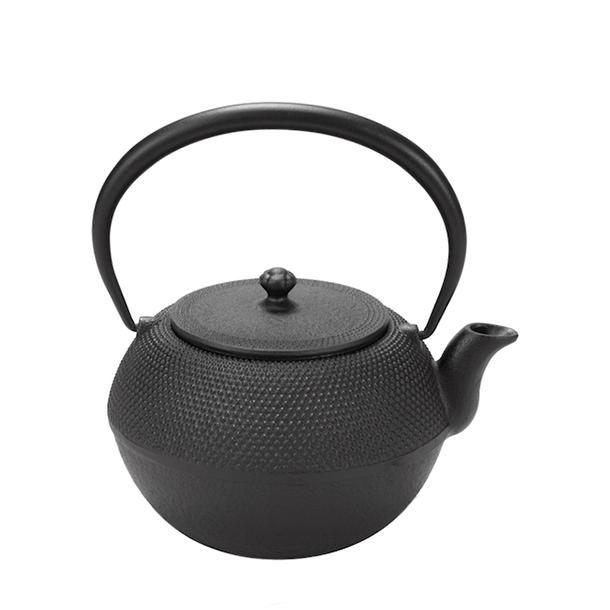 及源鋳造 (正規品 特選国産品) 南部鉄器 鉄瓶 H-171 まろみアラレ 1L