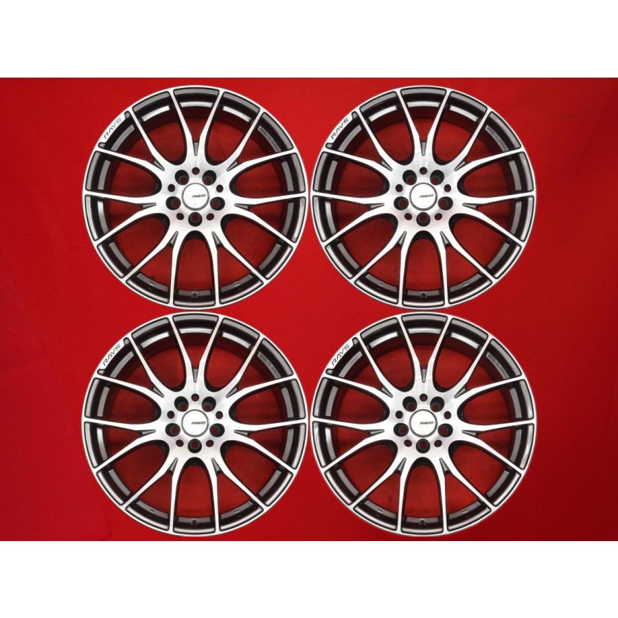RAYS レイズ HOMURA ホムラ 2×7 中古ホイール 4本 8J 19インチ PCD100