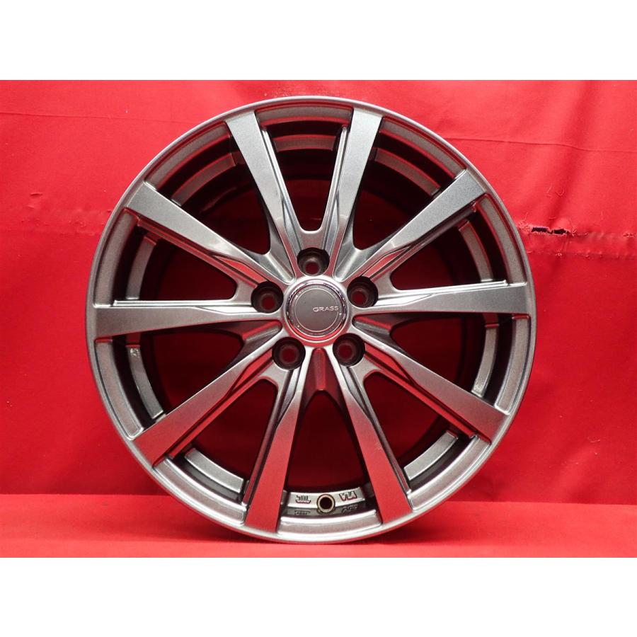 GRASS ZX 中古ホイール 4本 6.5J 16インチ PCD100 5穴 +48 ハブ67
