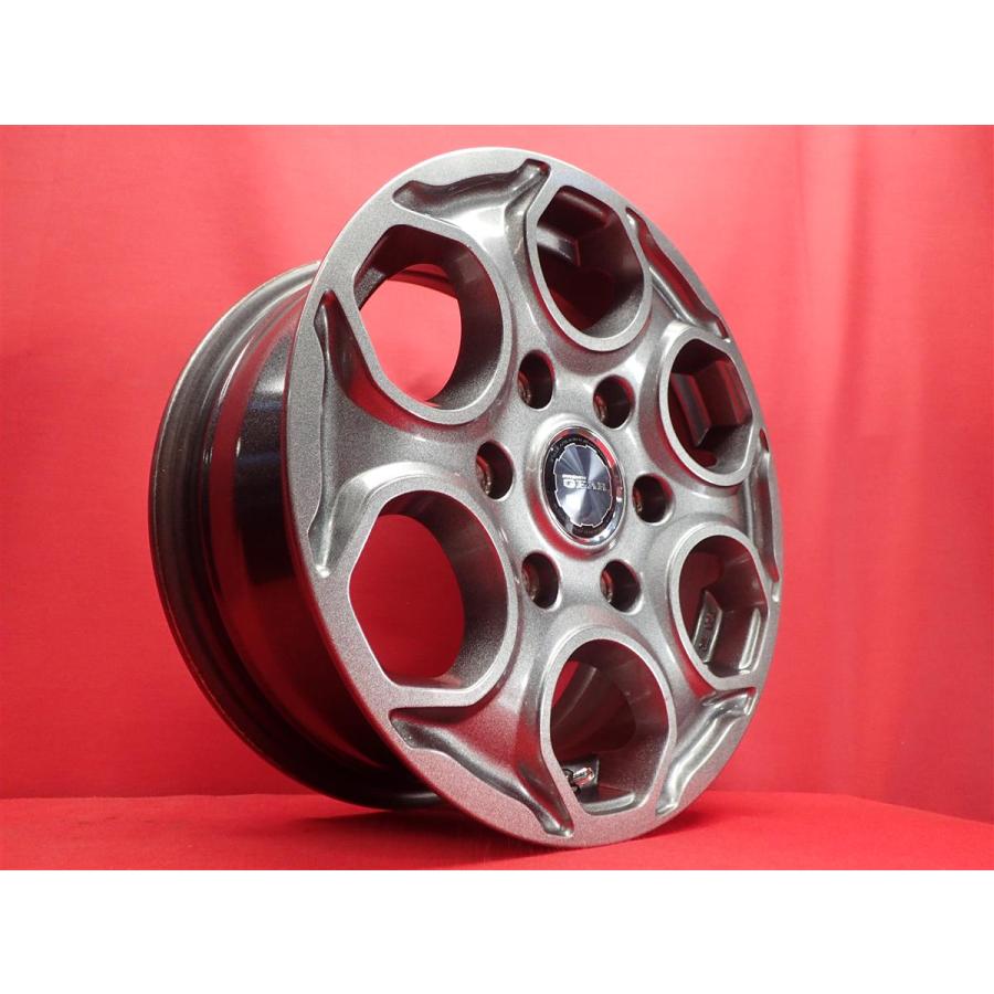 PREMIX プレミックス GEAR ギア 中古ホイール 4本 6J 15インチ PCD139
