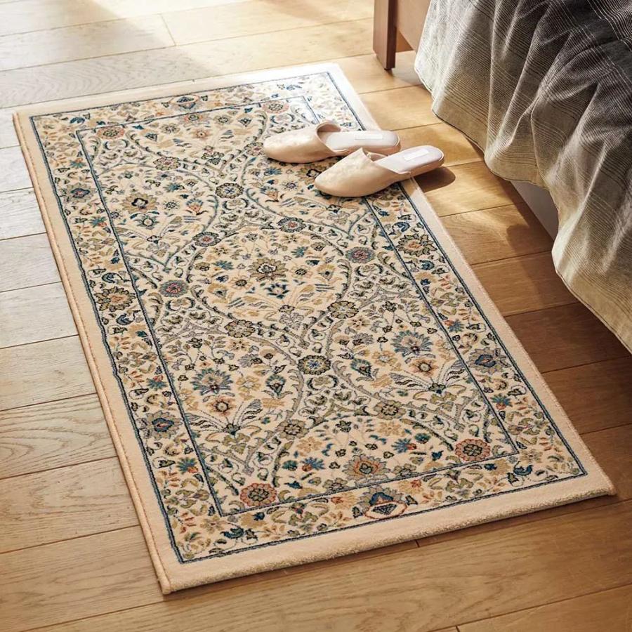 玄関マット ラグ 絨毯 67×120cm ベルギー ウール 厚手 じゅうたん