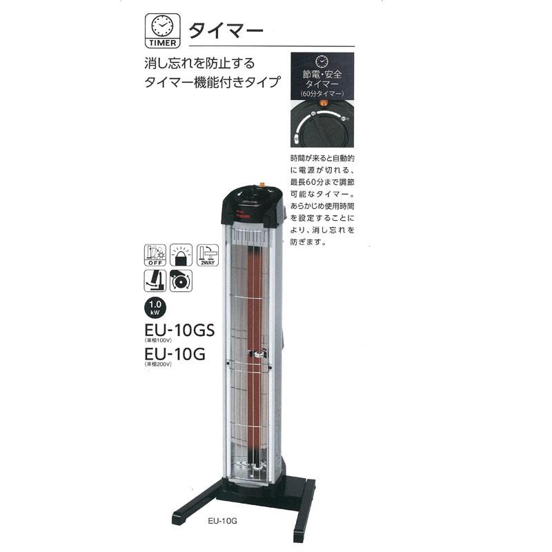 デンソー（DENSO） 遠赤外線ヒーター EU-10GS 単相 100V 1.0kW 床置き