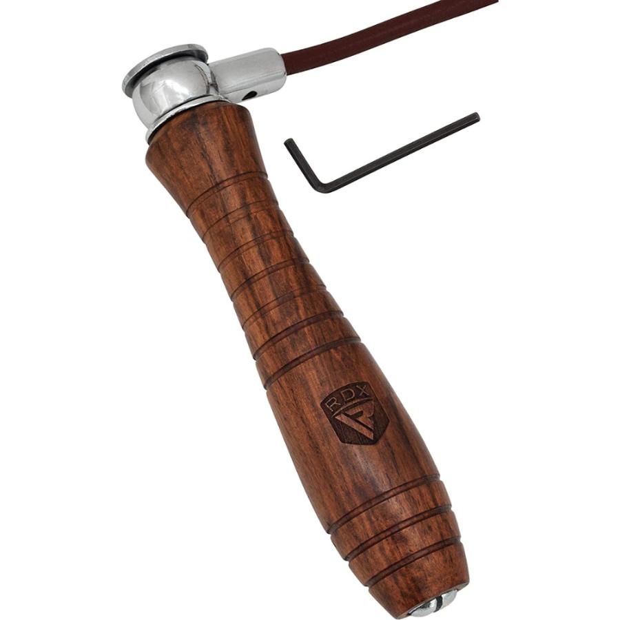 RDX レザー スキッピングローブ 縄跳び 革製 ジャンプロープ なわとび