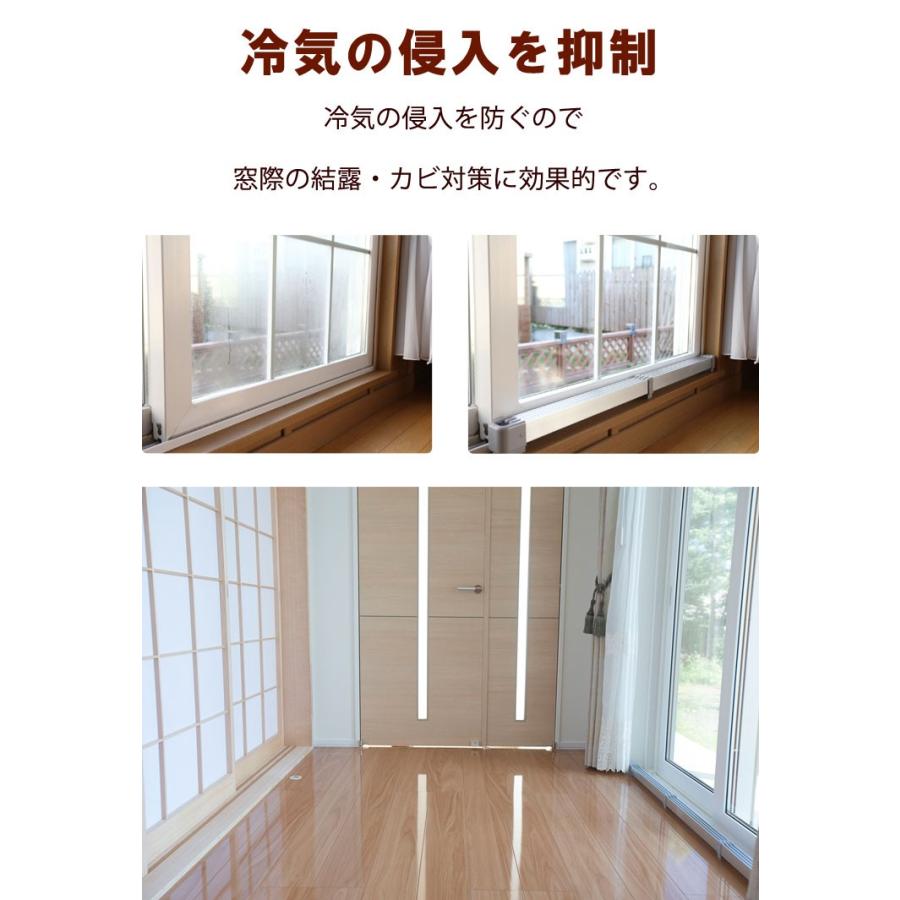 タンスのゲン ヒーター 窓下ヒーター 120cm 電気ヒーター 暖房効率UP