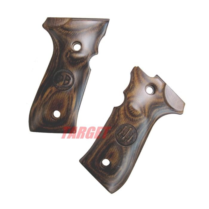 アルタモント ベレッタ M92F用 木製グリップ スムース パネル ロゴ入り