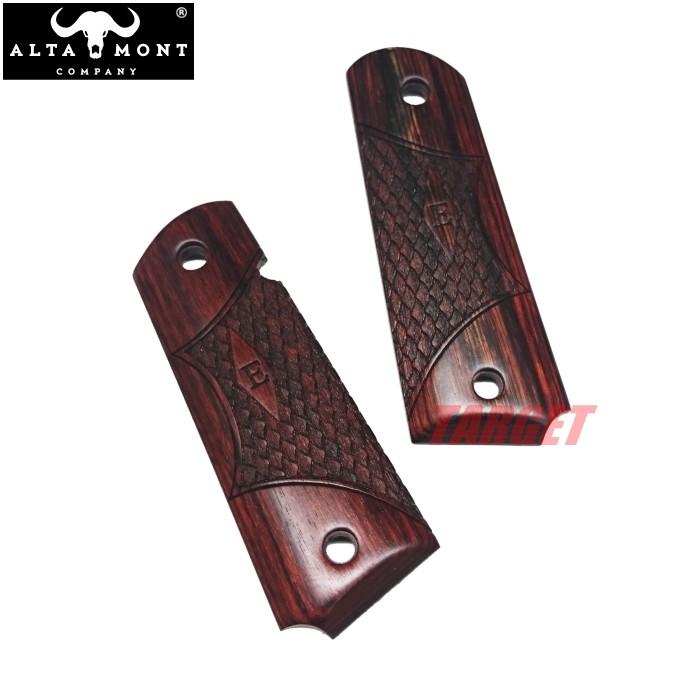 ☆アルタモント S&W 1911用 木製グリップ Eシリーズ スネイクスキン