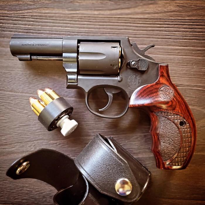 ☆アルタモント S&W Kフレーム ラウンドバット用 木製グリップ