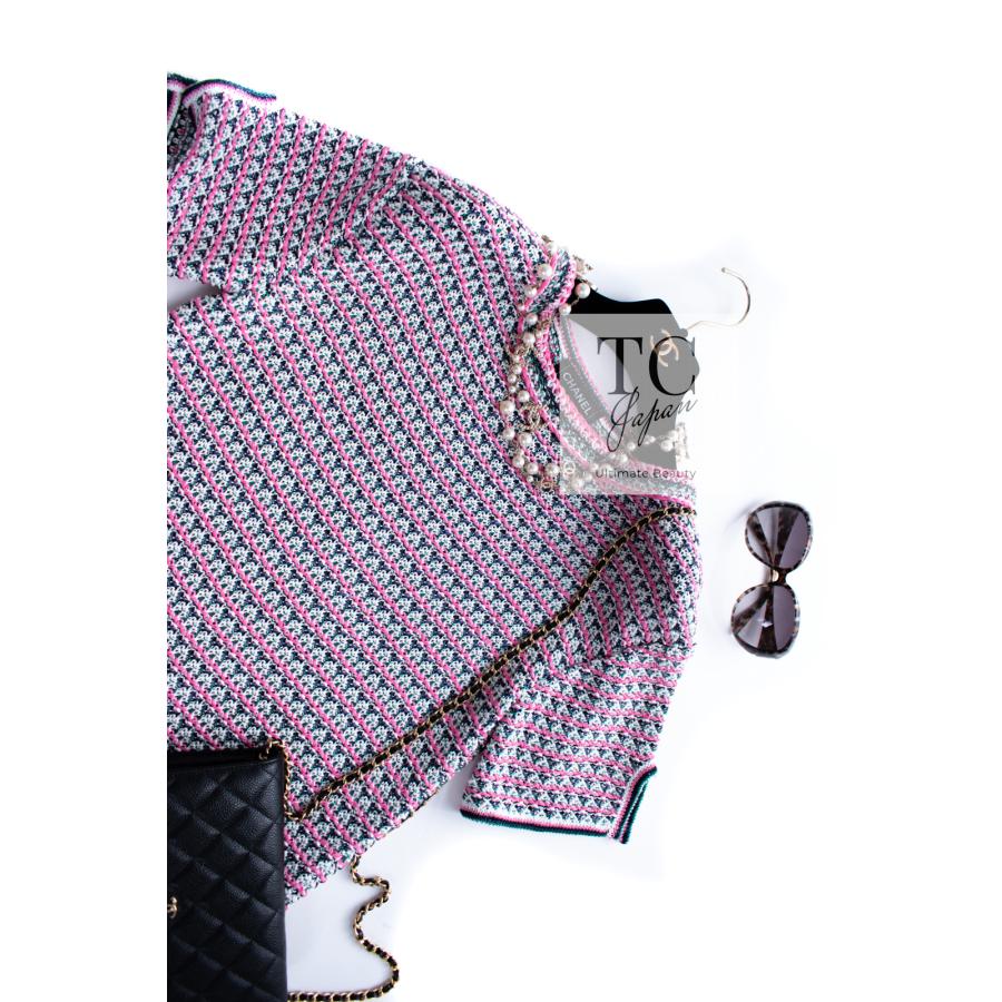 CHANEL（シャネル） ワンピース ピンク マルチ コットン ブレンド