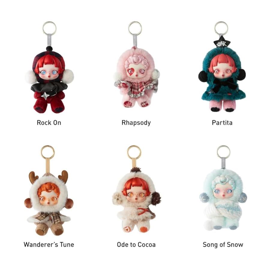 POP MART SKULLPANDA Winter Symphony シリーズ ぬいぐるみペンダント