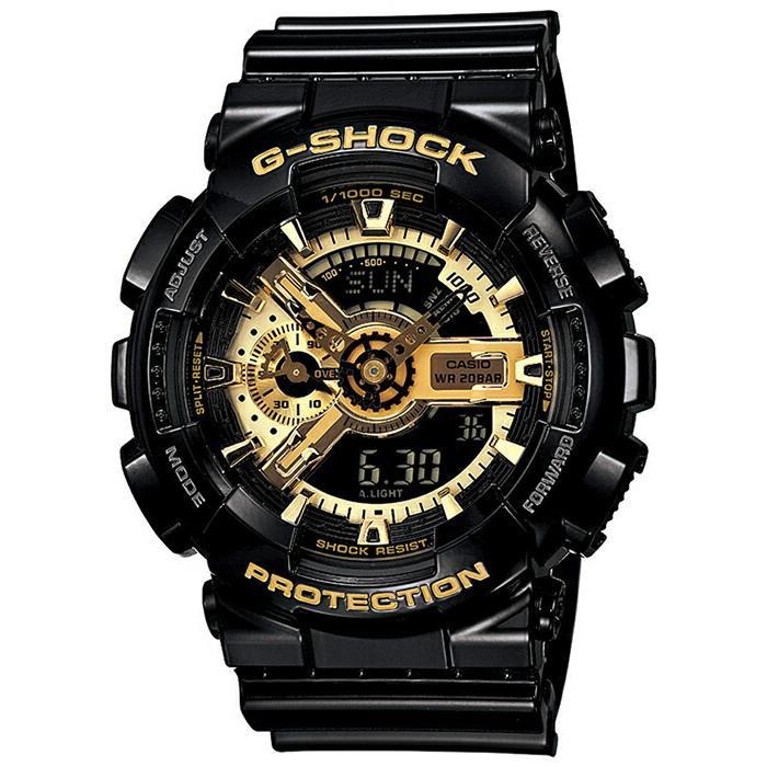 G-SHOCK ブラック×ゴールドシリーズ GA-110GB-1AJF メンズ 腕時計 電池