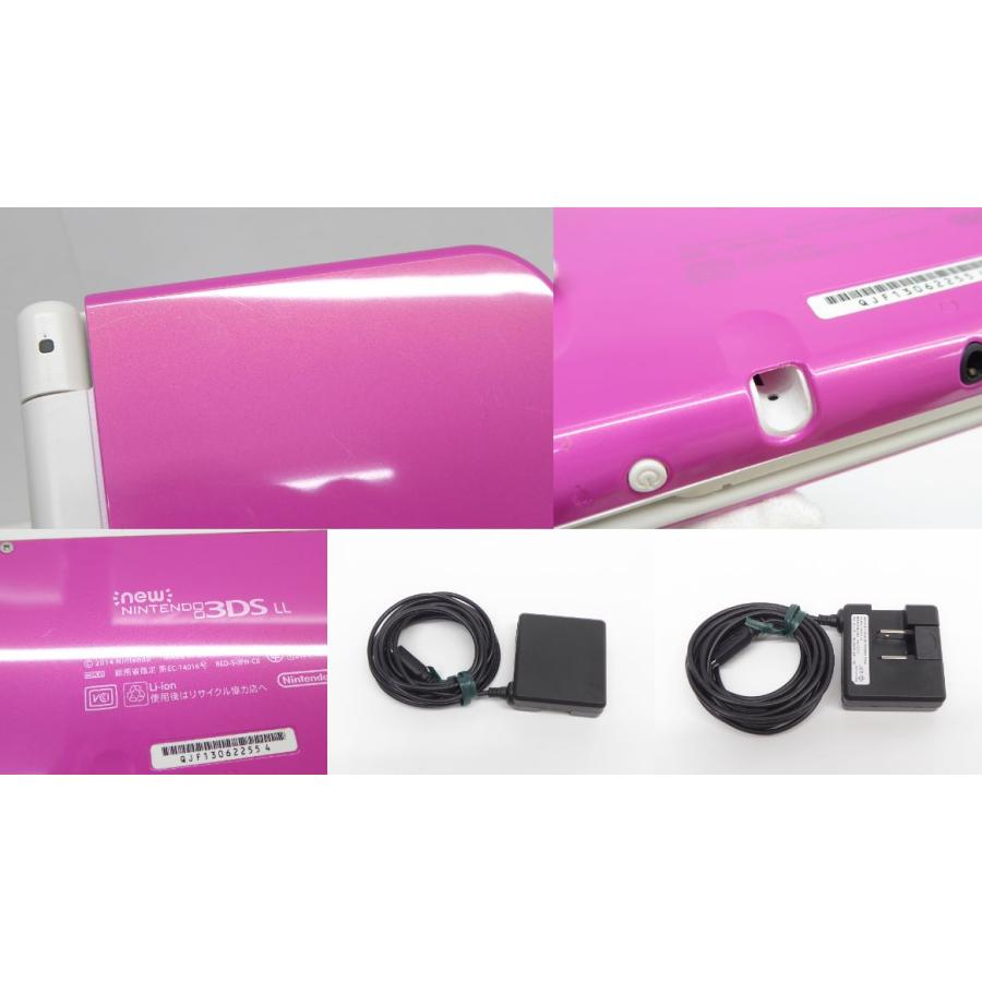 new Nintendo ニンテンドー3DSLL ピンク×ホワイト ※タッチペン欠品