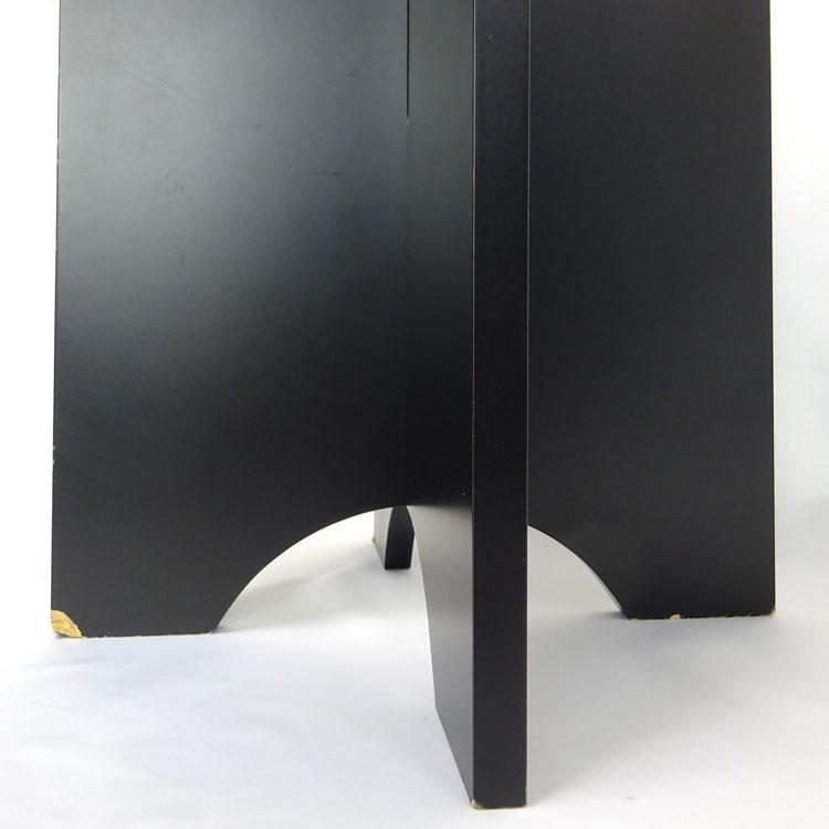 中古 円椅 ブラック 高さ44.5cm 裏千家用 茶道具 組立式椅子 立礼用