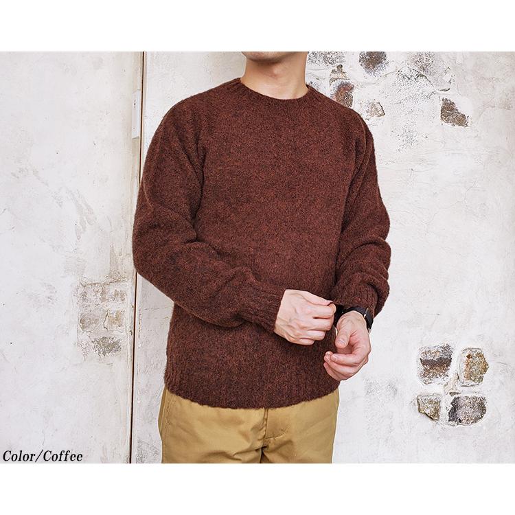 INVERALLAN（インバーアラン） Crew Neck Shetland Knit Shaggy