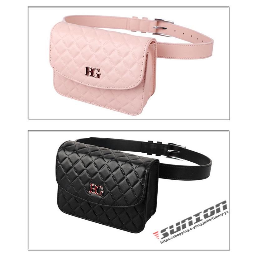 ゴルフベルト ベルト レディース レザー PU ポーチ付ベルト カジュアル