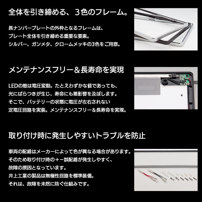 字光式ナンバープレート照明器具 LEDパーフェクトeco2 軽自動車用