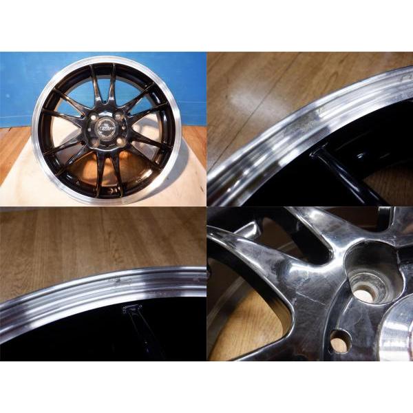 中古 15インチ ホイール 4本 アルミ CROSS SPEED PREMIUM 4.5J+43 4H