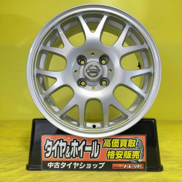 中古 アルミホイール 日産 純正 15インチ 6J +40 4H PCD100 4本セット