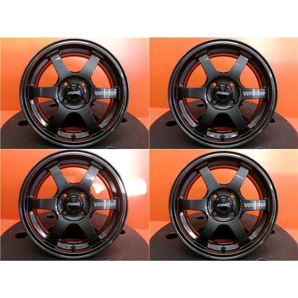美品 中古ホイール 4本 RAYS TE37 SONIC 15インチ 6.0J +42 4H-100