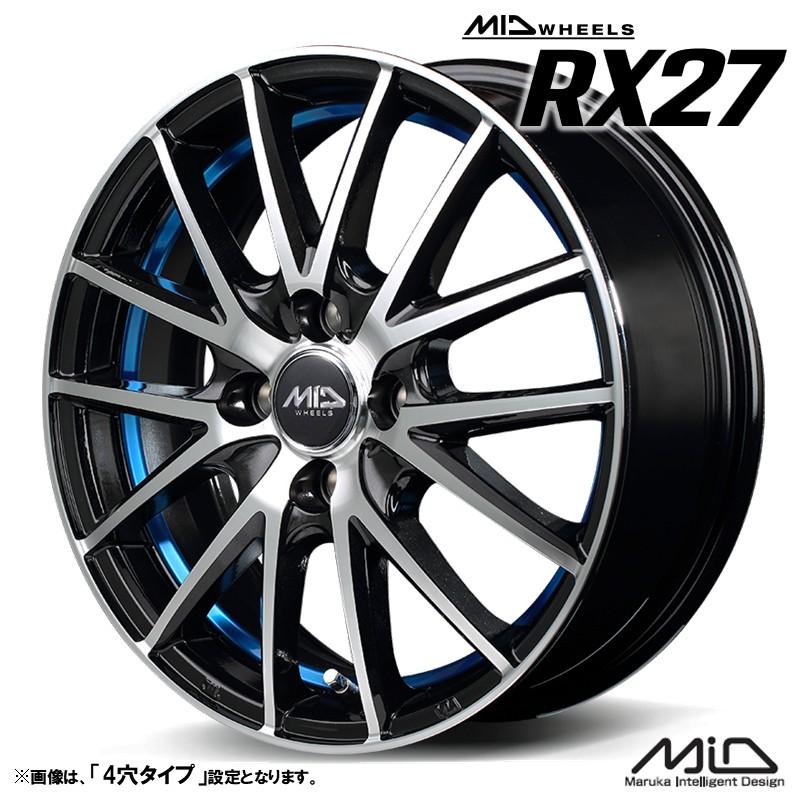 マルカサービス ホイール4本セット M.I.D MID WHEELS RX27 15インチ