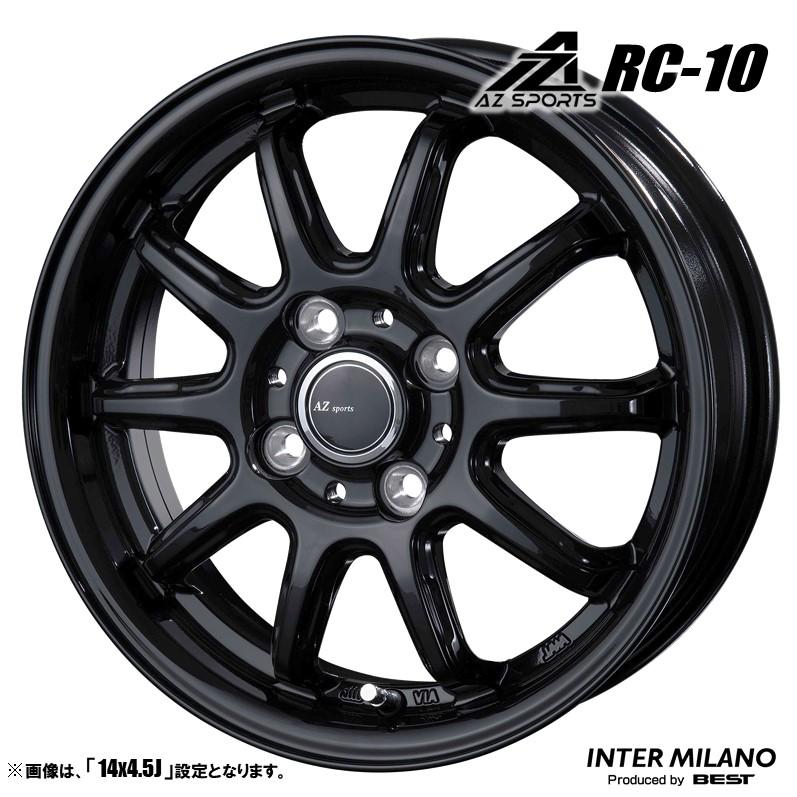 4本セット AZ sports エーゼットスポーツ RC-10 14インチ リム幅4.5J