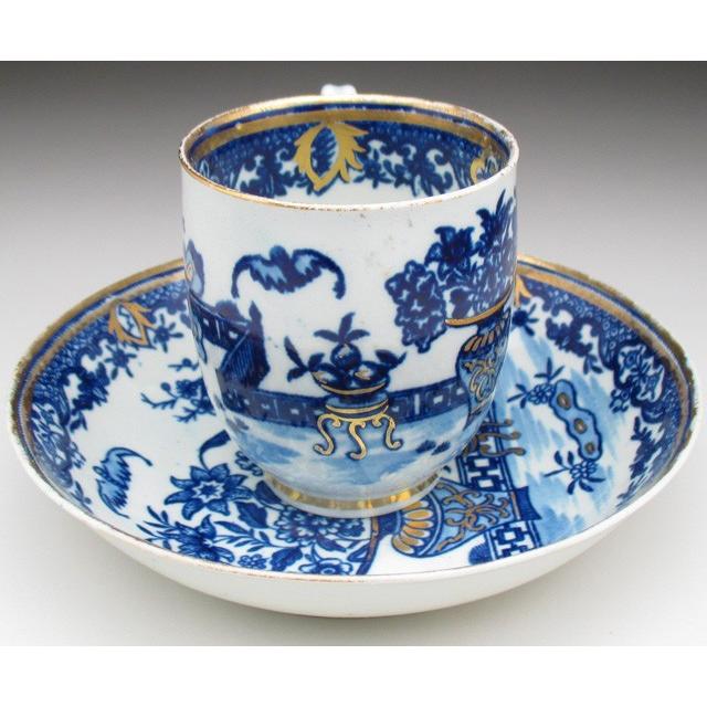 ROYAL WORCESTER ウースター 初期 藍染付 Batパターン ティーボウル