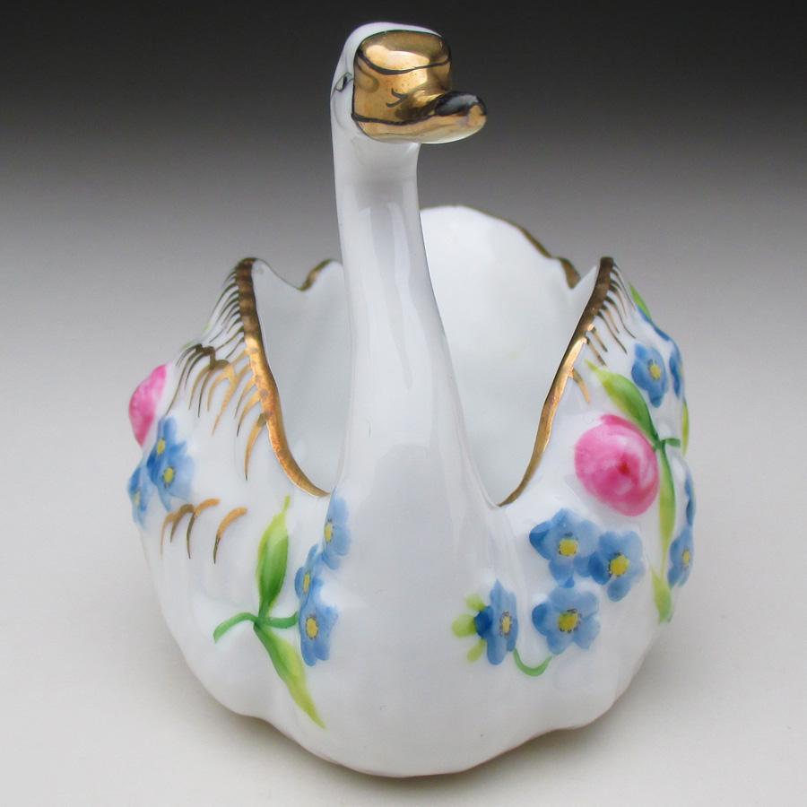 ノリタケ オールドノリタケ 金彩花絵白鳥型 ソルトボウル 6枚セット