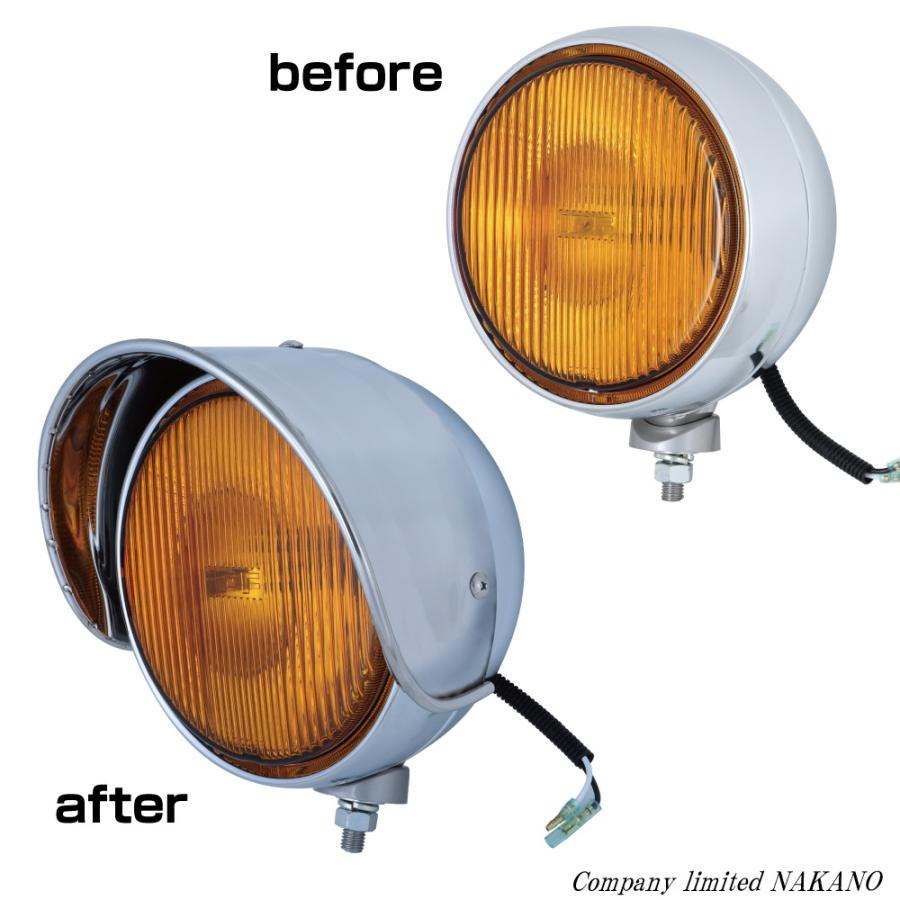 ジェットイノウエ トラック用 IPF 丸型フォグランプ 200Φ用 バイザー