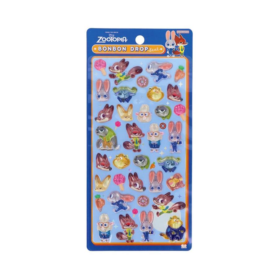 ズートピア ディズニー シール 立体 ボンボンドロップシール