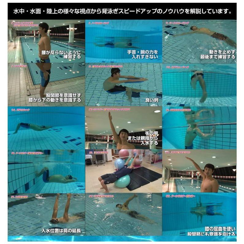 背泳ぎスピードアッププログラムDVD 水泳背泳ぎタイムアップ 水泳