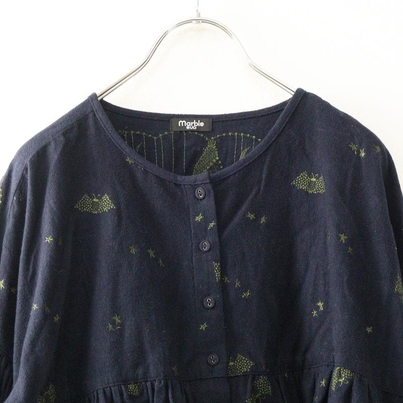 人気アイテム マーブルシュッド marble SUD EMB BAT LACE コウモリ刺繍