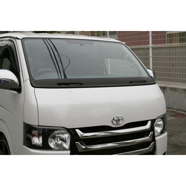 ハイエース 200系 標準 メッシュワイパーガード マットブラック