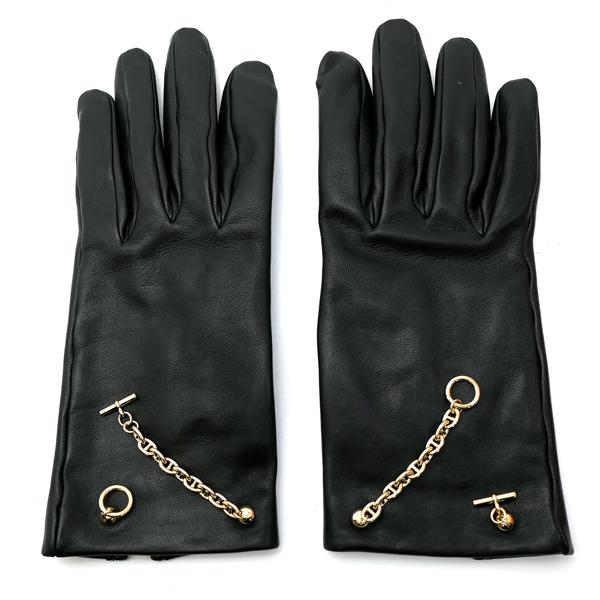 HERMES（エルメス） グローブ ボニー シェーヌダンクル #7 16cm