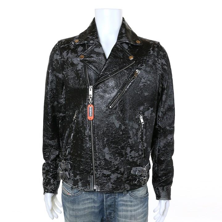 DIESEL（ディーゼル） ラムレザージャケット メンズ ハードダメージ