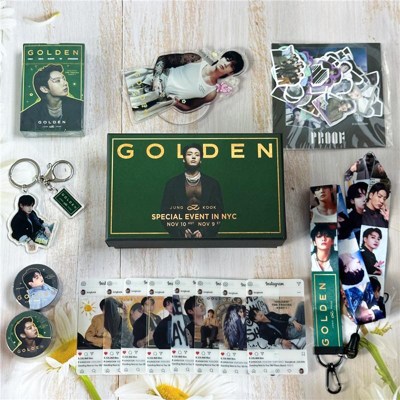 JUNG KOOKグッズ GOLDEN ギフトボックス フォトカード グク テープ