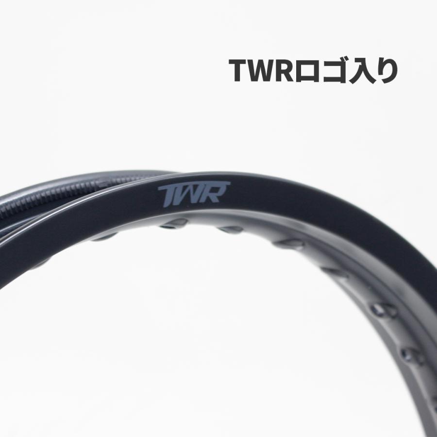 TWR アルミリム 2.15-17 36穴 マットブラック 前後セット 2本セット