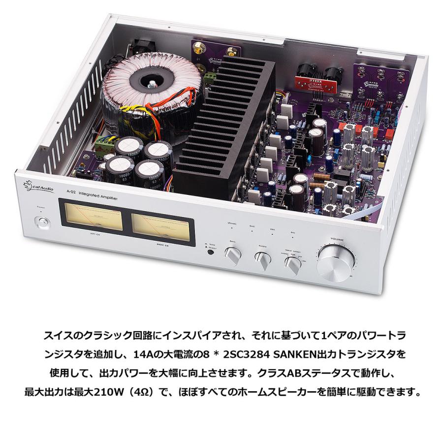 HiFi クラスAB プリメインアンプ MM / MC フォノアンプ ステレオ XLR
