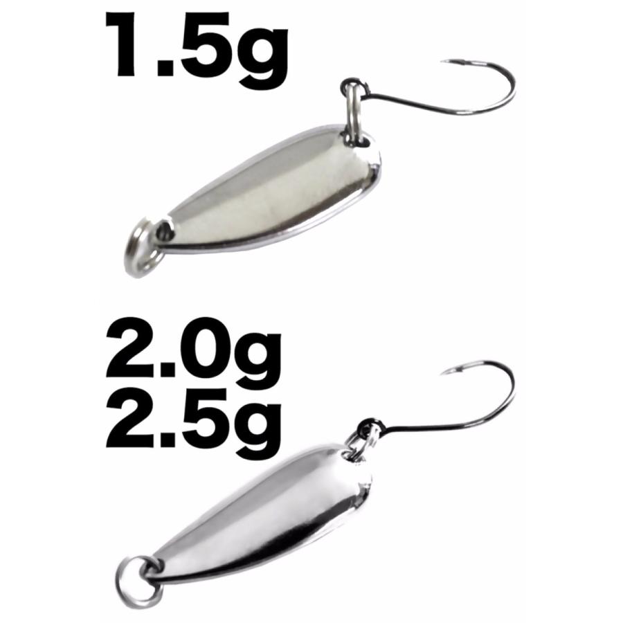 スプーン セット 管理釣り場 トラウト ルアー 10個 1.5g 2g 2.5g