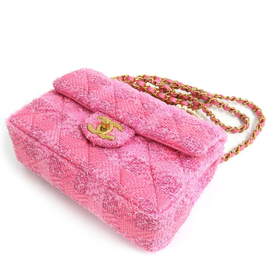 名古屋】シャネル ミニフラップ チェーンショルダーバッグ ツイード