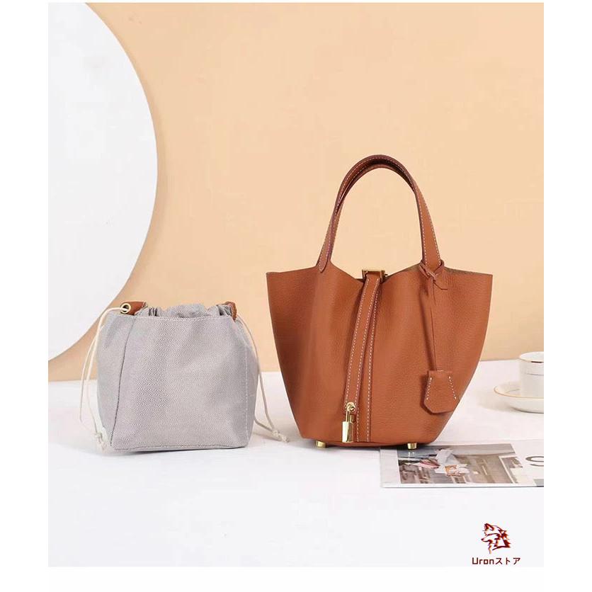 バッグインバッグ キューブバッグ 本革 バッグ バッグピロー キューブ